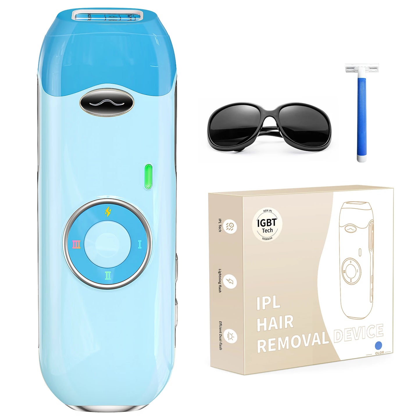Salon-Quality IPL Hair Removal Handset – Use at Home Anytime