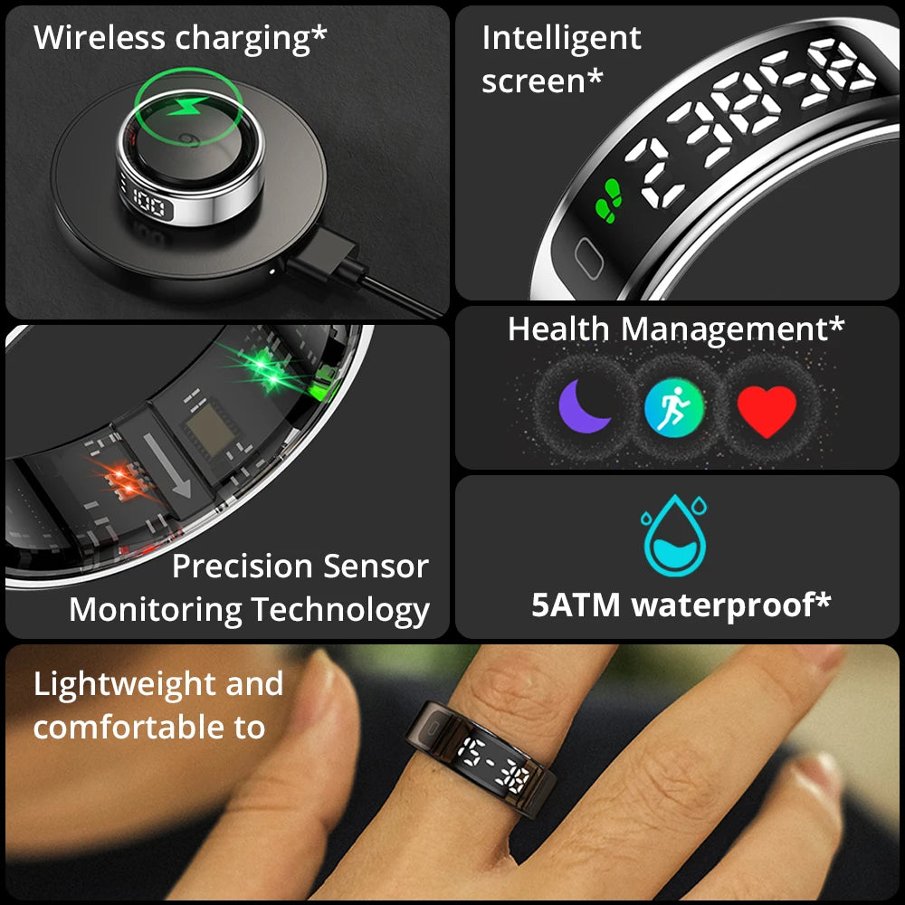 Smart Health Ring with Display